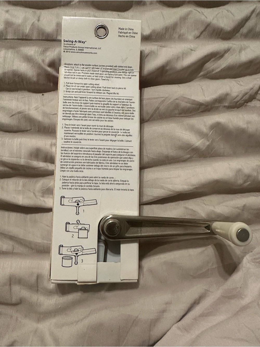 Swing Away Wall Can Opener New - Picture 3 of 7